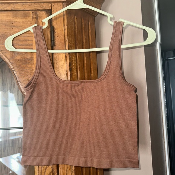 Brown Cropped Tank Top. MUST BE BUNDLED (T) - Picture 1 of 5